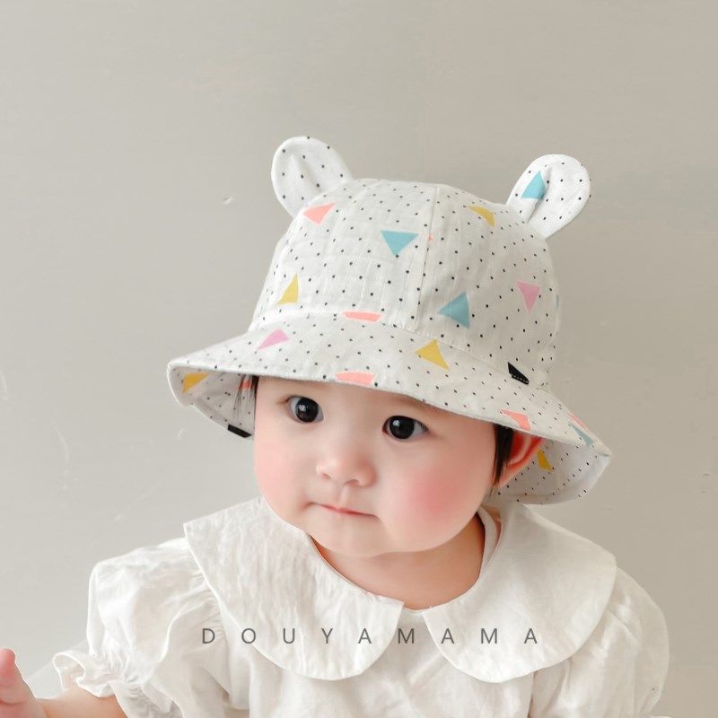 韩版春夏季男女宝宝立体耳朵儿童盆帽婴儿纯棉遮阳透气太阳帽子,童装/婴儿装/亲子装,帽子,淘宝优惠券,粉丝福利购,淘宝优惠卷