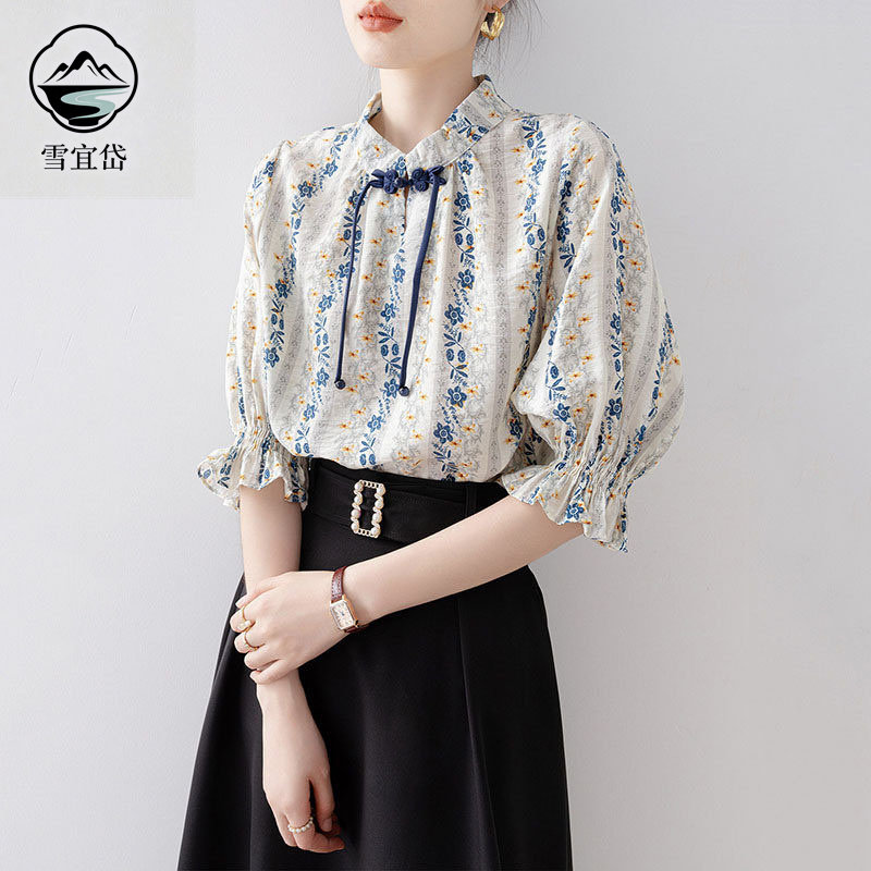 新中式衬衫女2026年夏季新款