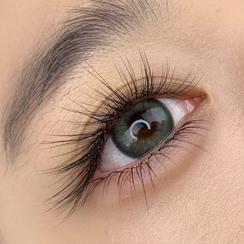 国风LC狐系睫毛LBLJ型广角嫁接漫画山茶花中式翘睫美睫店专用