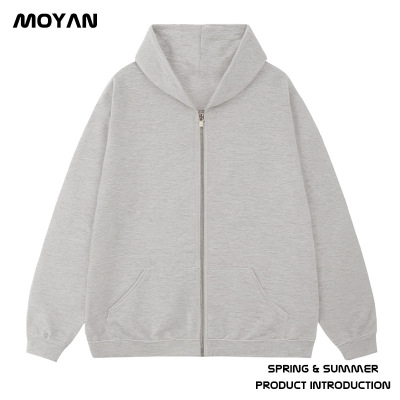 加肥加大码男装胖子卫衣加绒高个子宽松连帽春秋冬款拉链外套男款