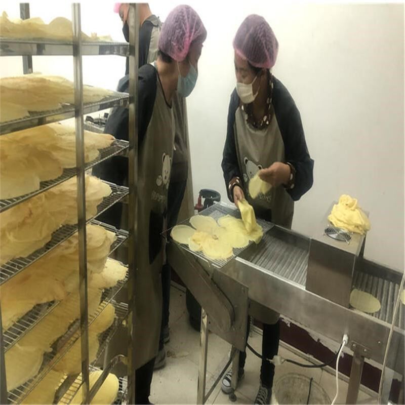千层饼机价格 千层皮专用成型设备 六寸八寸千层皮加工定做图片