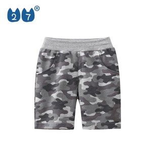 新款 2025夏季 男童纯棉五分裤 薄款 童装 中小童运动裤 儿童迷彩中裤
