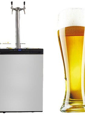 新款双头精酿啤酒机风冷扎啤机商用生啤机水冷打酒保鲜冰柜迷现货