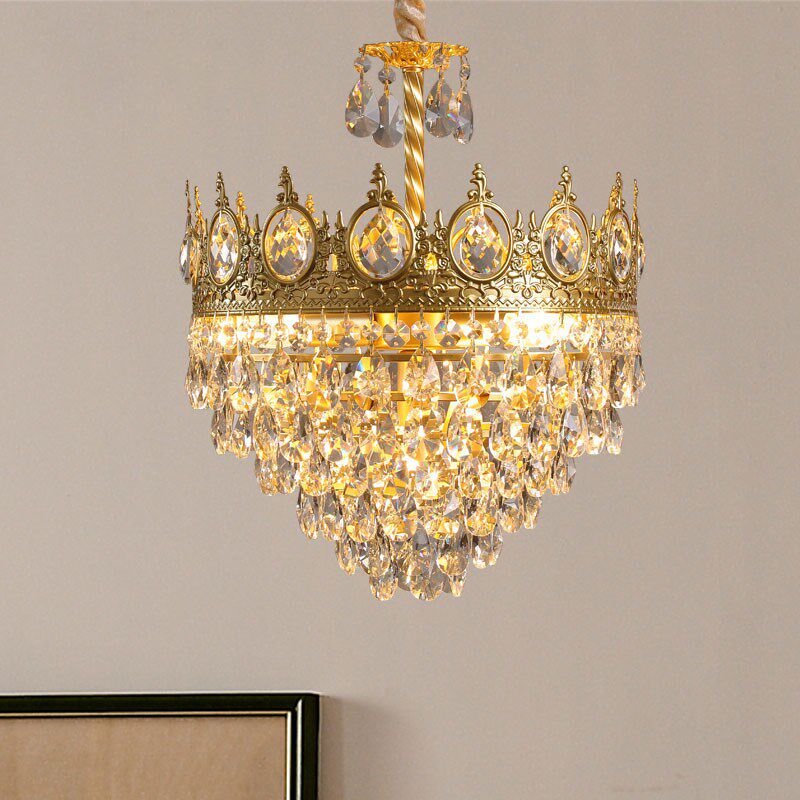 法式客厅卧室床头灯衣帽间过道玄关入户灯美式复古餐厅水晶吊灯