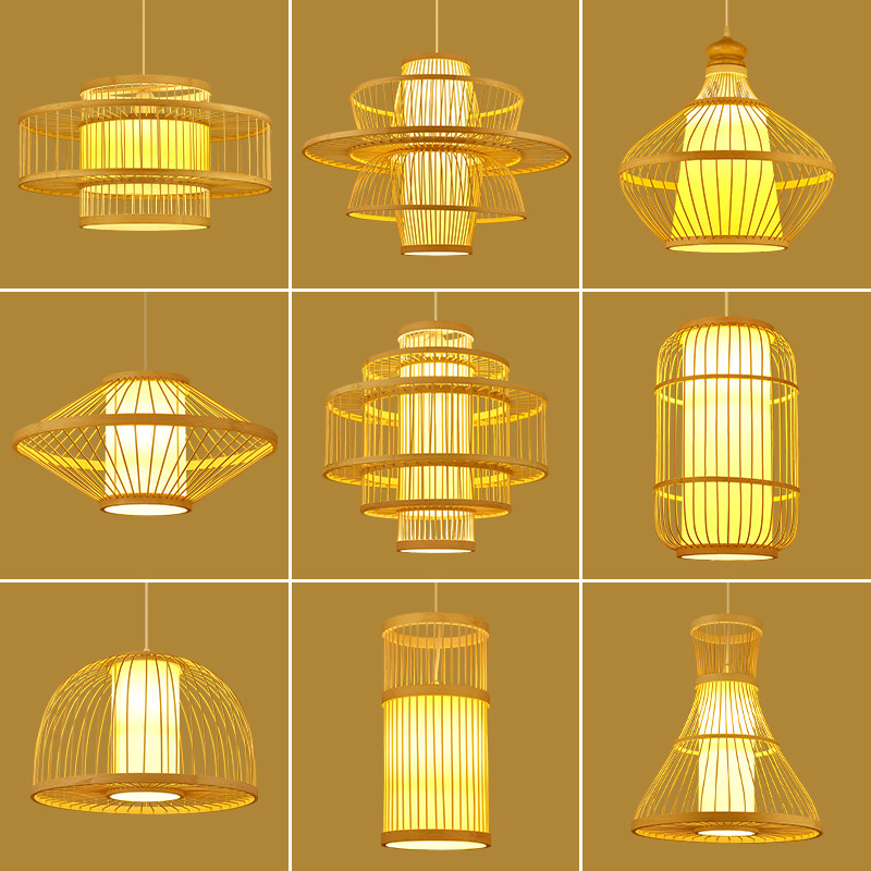 新中式竹编灯笼吊灯创意日式餐厅茶室民宿灯罩个性榻榻米竹艺灯具,家装灯饰光源,酒店/宴会厅/餐饮吊灯,淘宝优惠券,粉丝福利购,淘宝优惠卷