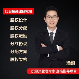 股权激励方案设计与合伙人制度落地股权架构协议入股分配薪酬谈判