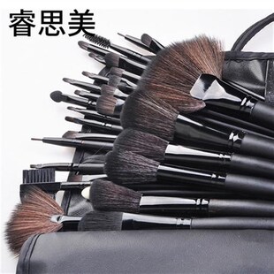 黑色32支化妆刷 各种规格专业化妆刷套装 化妆刷套装厂家