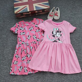 裙子休闲 卡通a字裙夏装 5岁女童连衣裙女孩童裙夏儿童公主裙夏季