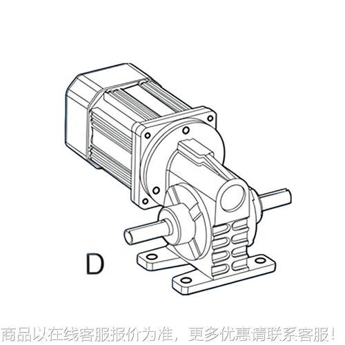 6GAI40-60轮厦门涡轮减速马达型涡减机 4速-0-涡轮马达电机