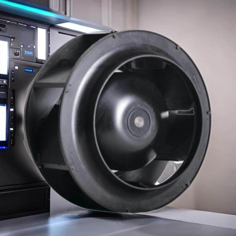 直供EC无刷低噪后倾离心风机工业变频热泵电柜通风机防潮排风机