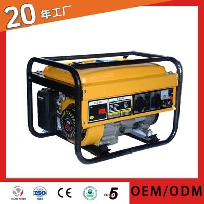 2KW2500w家用发电机组汽油小型相手启动generator双压220v380V