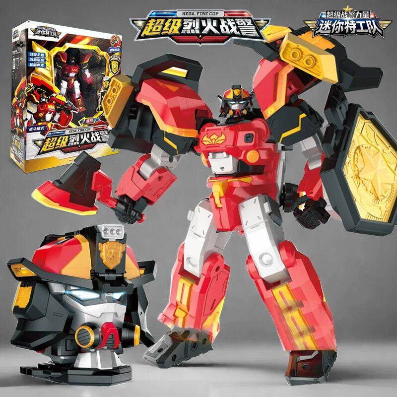 迷你特工队之超级战警力量福乐巡逻机甲全套变形玩具特攻队金刚男,玩具/童车/益智/积木/模型,儿童机器人/变形玩具,淘宝优惠券,粉丝福利购,淘宝优惠卷