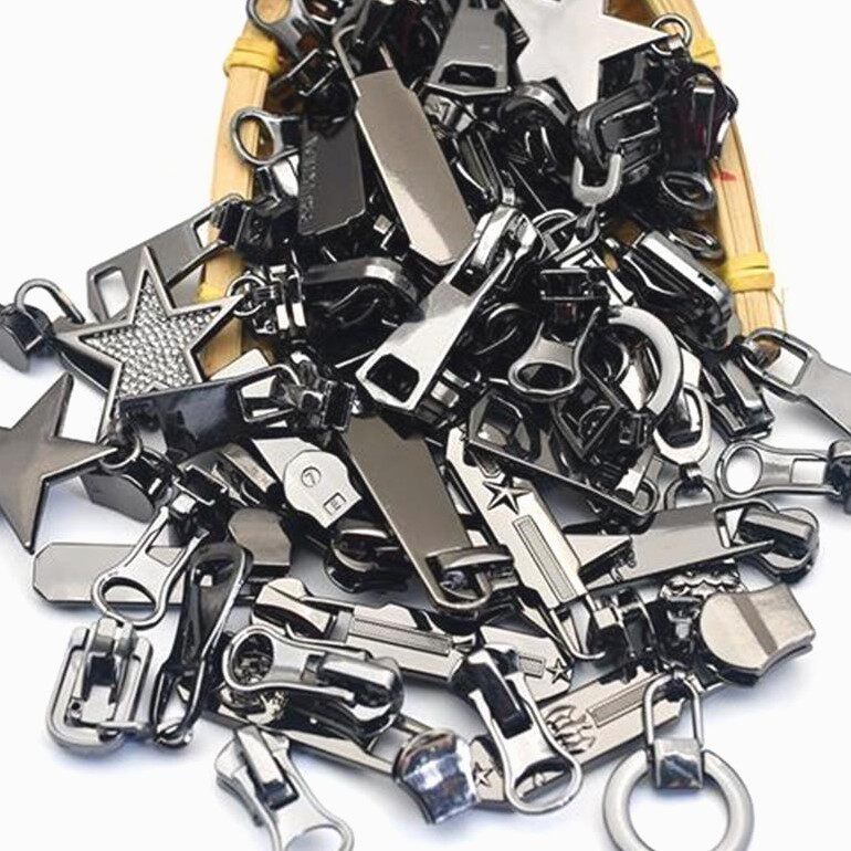 称斤拉头混颜色衣服拉链头双向树脂尼龙金属3/5/7/8/10号拉锁头