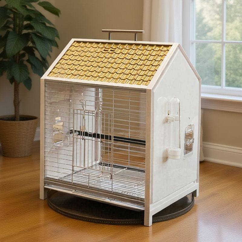 鹦鹉鸟笼新款全景透明防溅专用外带笼鸟舍大号鸟笼子别墅家用阳台,宠物/宠物食品及用品,笼子,淘宝优惠券,粉丝福利购,淘宝优惠卷