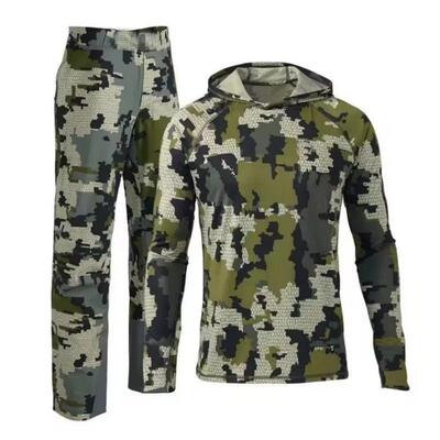 2025 New Men's Hooded Camo Fishing Set suitable for outdoor