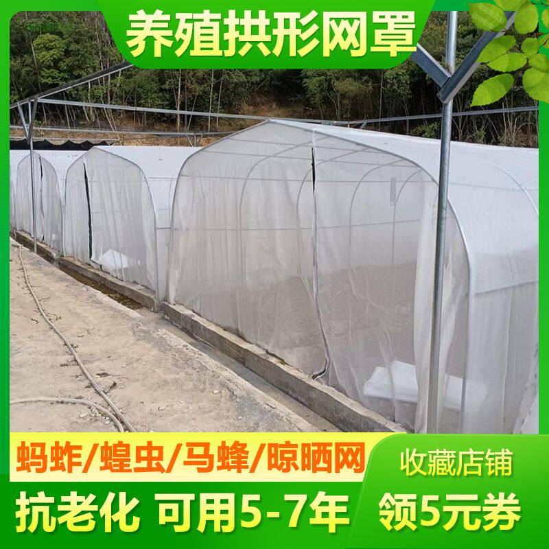 蚂蚱拱形网罩蝗虫带肩高拱形网罩胡蜂方形网罩拱形罩特厚网罩纱网