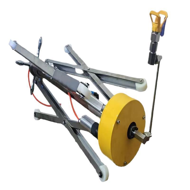 管道内壁喷涂机防腐喷漆器旋转喷枪气动高压内壁弯道喷漆枪喷涂器