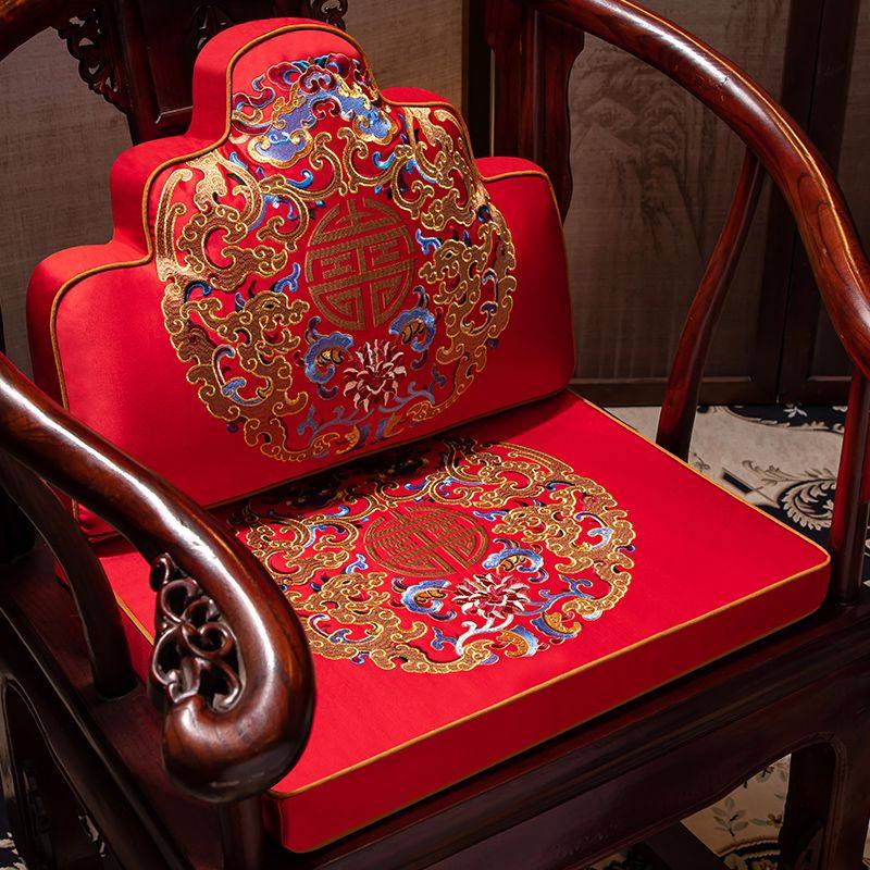 中式茶椅垫茶椅乳胶坐垫红木椅子垫高档沙发茶桌圈椅餐椅太师椅垫
