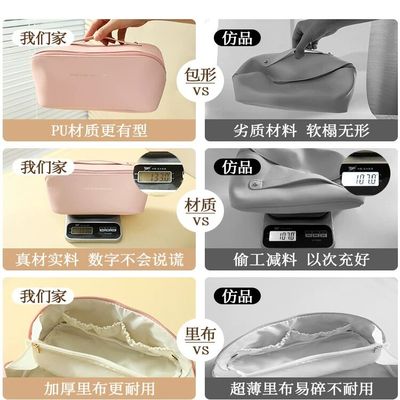 化妆包女2025新款高端便携式大容量化妆刷收纳包旅行洗漱包袋824