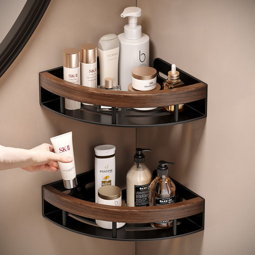 卫生间洗漱用品置物架专用高颜值家用角架浴室挂式厕所架架洗澡间