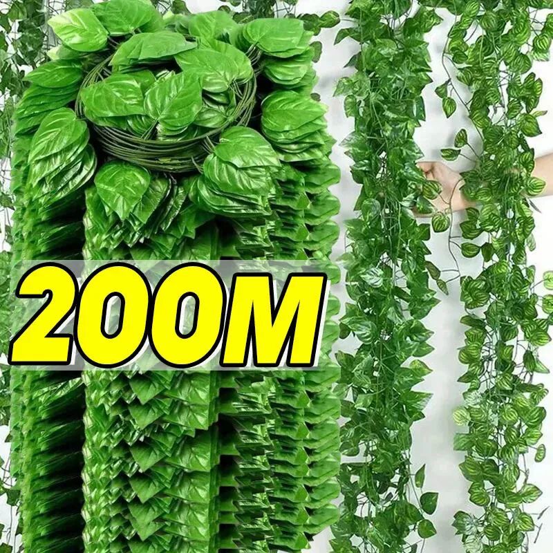 Artificial Green Ivy Leaf Rattan Creeper Leaves Vine Hanging