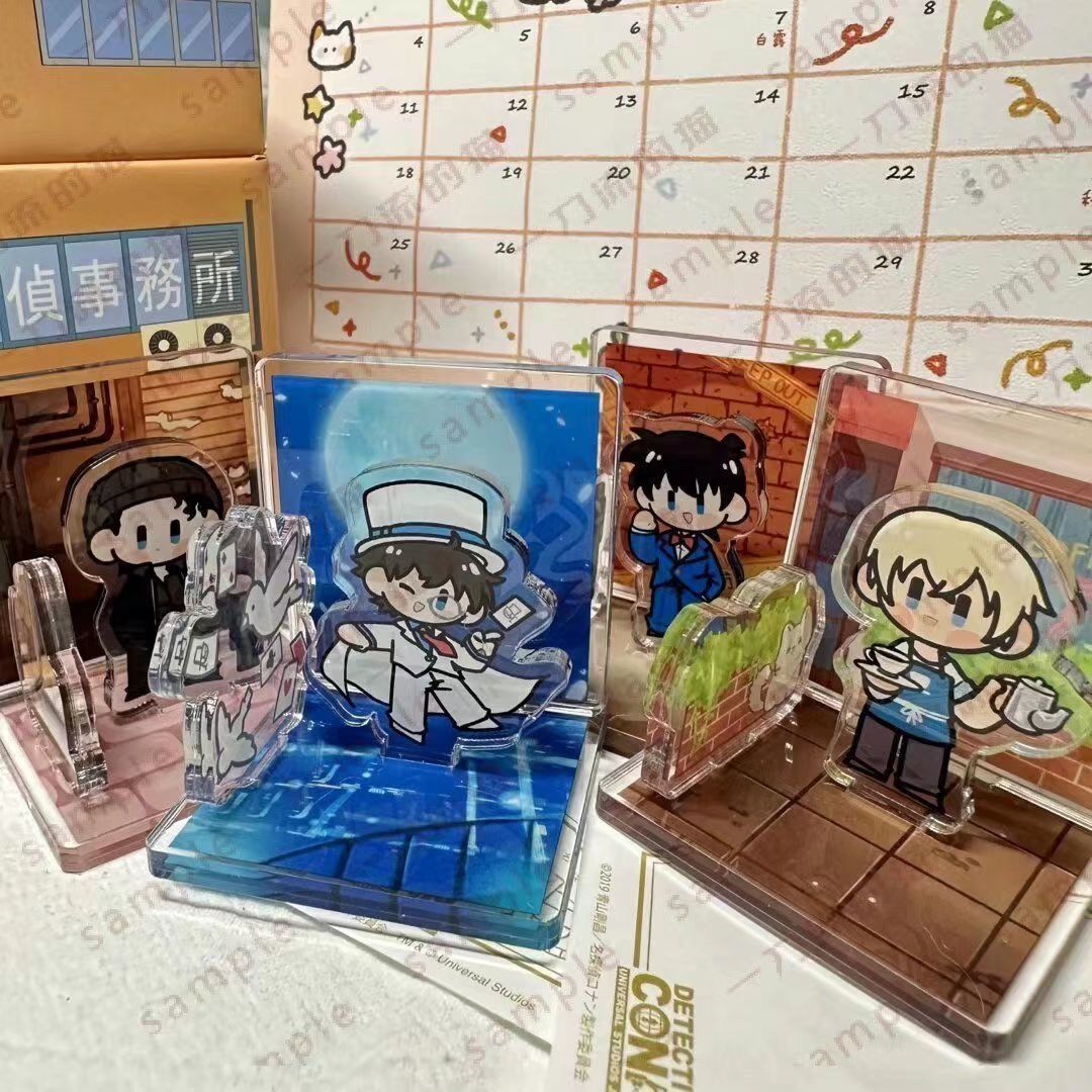 名侦探柯南怪盗基德新一安室透周边场景立牌亚克力创意桌面小摆件