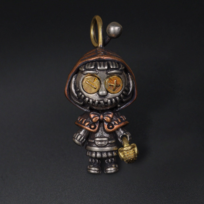 亚马逊跨境 小红帽娃娃项链个性搞怪时尚镀银挂件吊坠挂坠男女款,饰品/流行首饰/时尚饰品新,项坠/吊坠,淘宝优惠券,粉丝福利购,淘宝优惠卷