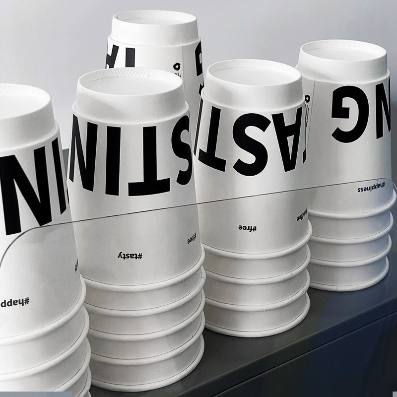 90口径一次性咖啡热饮纸杯子带盖防烫隔热双层加厚奶茶中空杯定制,餐饮具,纸杯,淘宝优惠券,粉丝福利购,淘宝优惠卷