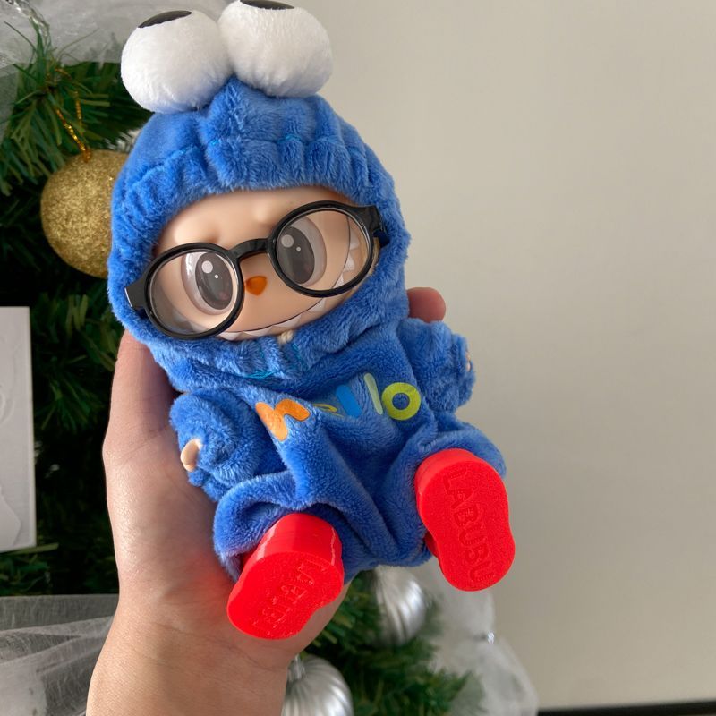 (仅衣服)Labubu娃衣一二代17厘米挂件拉布布搪胶玩偶替换装衣服