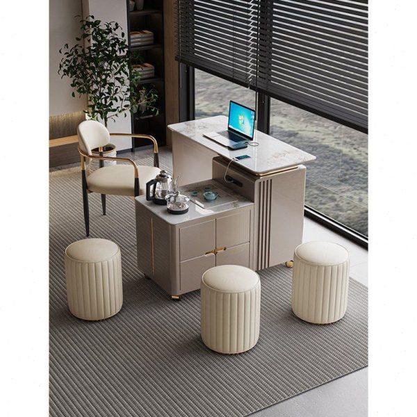 现简约旋转岩板移动茶车家用客厅小茶桌茶台组合自动上水一体式,商业/办公家具,茶台/茶桌,淘宝优惠券,粉丝福利购,淘宝优惠卷