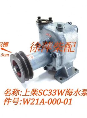 W21A-000-01海水泵上柴SC33W柴油机专用水泵船用发电机组福州永兴