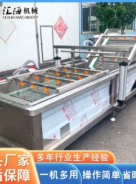 黄豆绿豆清洗机 喷淋式气泡清洗机设备 不锈钢金针菇清洗机