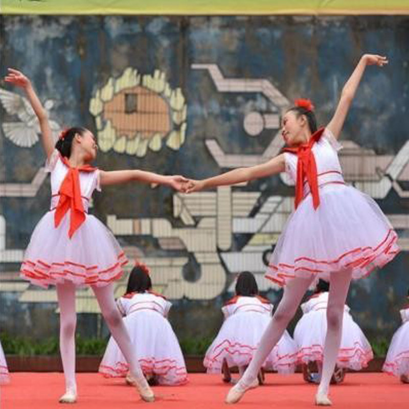 元旦儿童合唱服少先队员演出服中小学生红歌朗诵红领巾纱裙背带裤,童装/婴儿装/亲子装,儿童演出服,淘宝优惠券,粉丝福利购,淘宝优惠卷