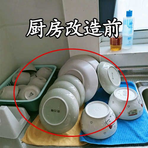 碗盘太多这样收纳!全密封收纳架防尘碗柜多功能碗碟盘餐具沥水