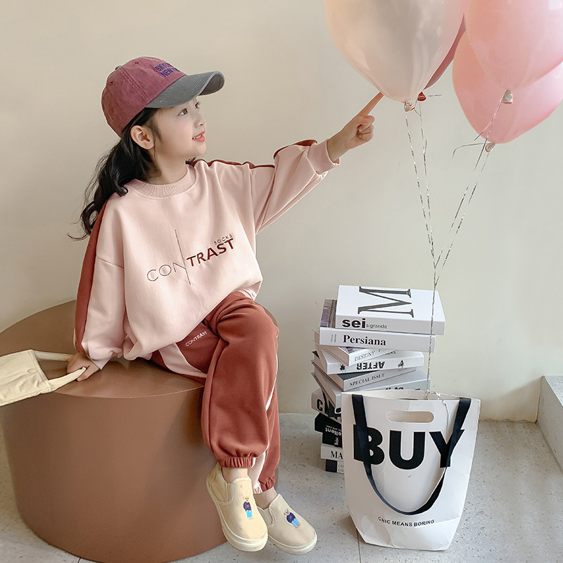 女童套装春秋款2024新款洋气时髦女孩春装运动服童装儿童休闲卫衣,童装/婴儿装/亲子装,套装,淘宝优惠券,粉丝福利购,淘宝优惠卷