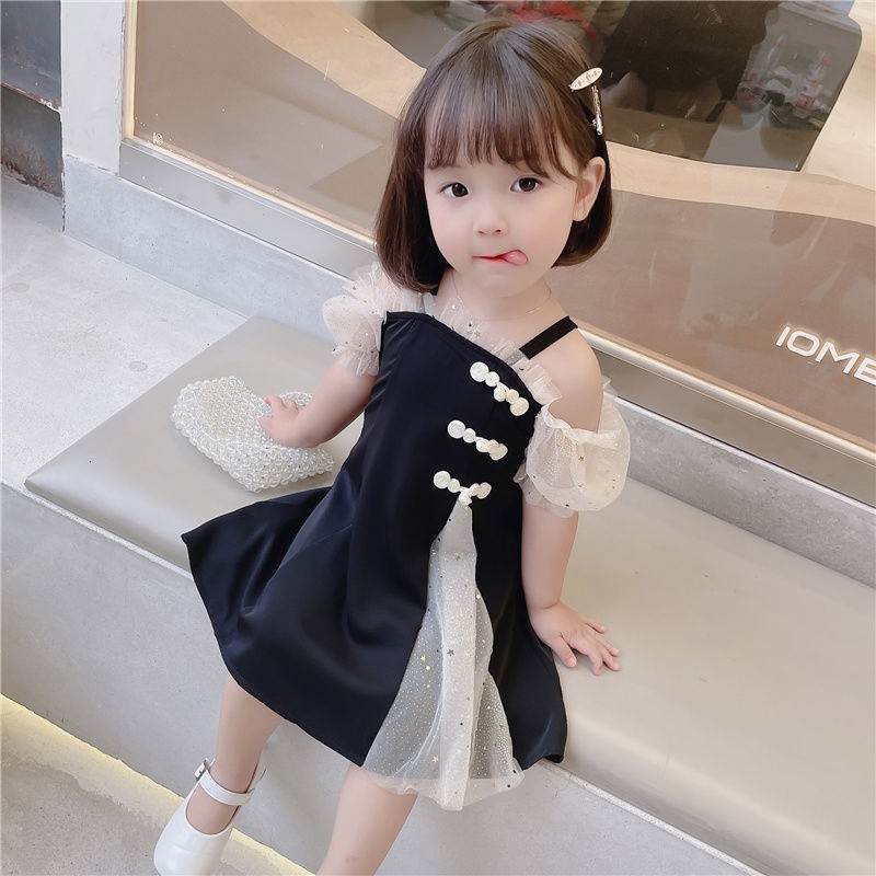 女童连衣裙2023夏装新款小女孩赫本风网纱拼接雪纺吊带裙子儿童装,童装/婴儿装/亲子装,背心吊带,淘宝优惠券,粉丝福利购,淘宝优惠卷