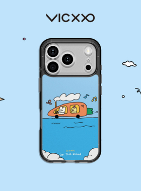 韩国VICXXO Chirimiri 胡萝卜车车TTIBU TTIBU手机壳适用苹果17pm/16p可爱图案粘贴可替换背板手机壳磁吸透明