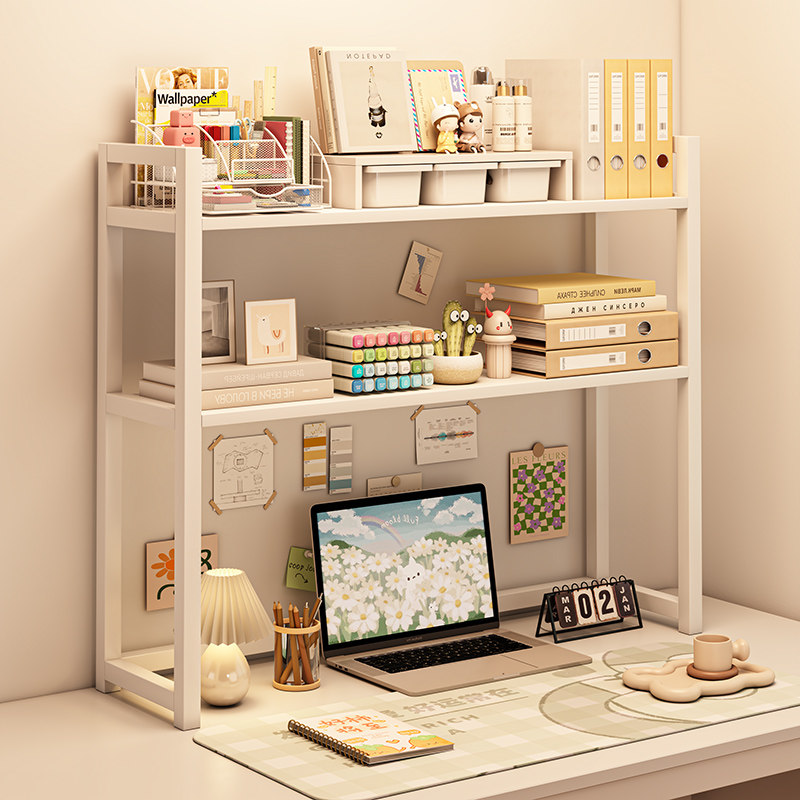 桌面多层简约书架多功能学生书桌上收纳置物架铁艺洞洞板可放桌面,商业/办公家具,桌面展架/摆台展架,淘宝优惠券,粉丝福利购,淘宝优惠卷