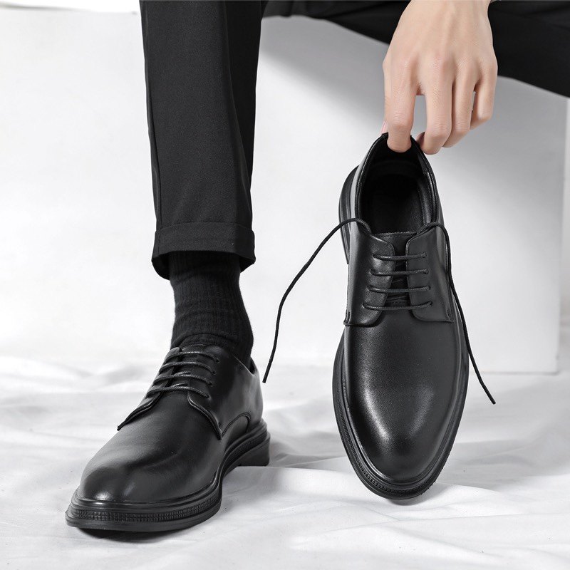 冬季商务正装尖头皮鞋男鞋韩版英伦内增高百搭系带婚鞋大尺码休闲,流行男鞋,正装皮鞋,淘宝优惠券,粉丝福利购,淘宝优惠卷