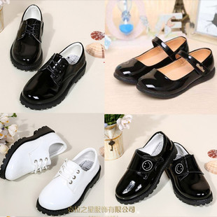 女童鞋 学生舞蹈演出鞋 英伦风黑色小皮鞋 韩版 男童潮 儿童单鞋 新款