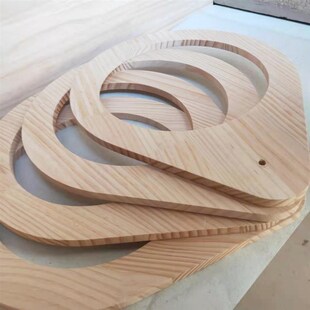 diy猫爬架配件水滴板实木太空舱板圆板替换方板实木松木定制自制