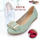 牛皮软底防滑妈妈鞋 子平跟豆豆鞋 春秋真皮单鞋 女鞋 特大码 43码