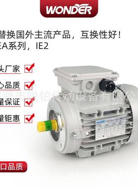 WONDER电机380V三相WEA8024铝壳交流高速电动机0.75KW机械设备用