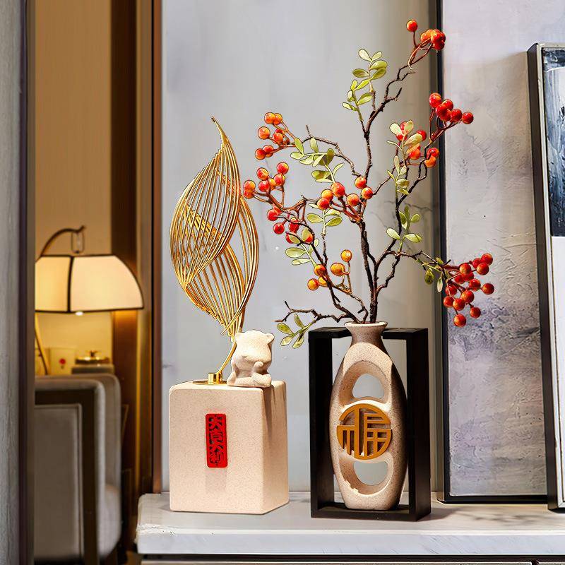 大吉大利摆件入户玄关客厅电视柜家居装饰现代轻奢高档创意工艺品