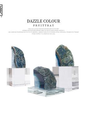 现代简约家居饰品摆件水晶石北欧式样板房茶几电视柜摆台轻奢装饰