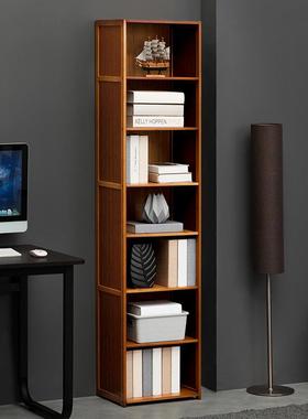 简易书架落地书柜儿童阅读区绘本架靠墙置物架客厅家用收纳储物架