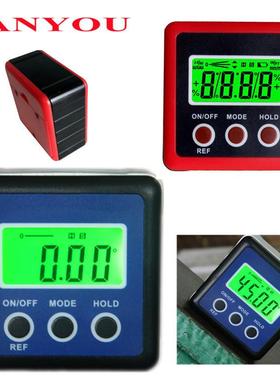 3键数显倾角仪倾角盒量角器角度仪水平尺角度尺坡度仪水平仪带磁