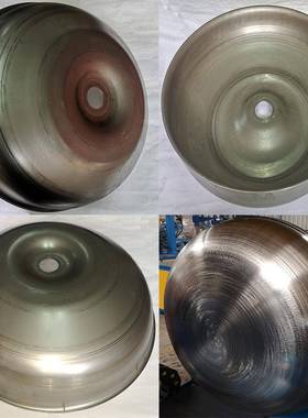 铁锅旋压成型不锈钢铝炒菜锅自动旋压机加工件