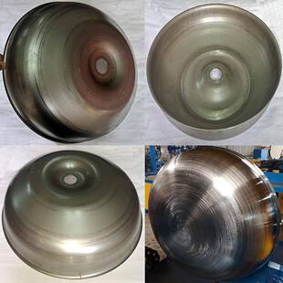 铁锅旋压成型不锈钢铝炒菜锅自动旋压机加工件