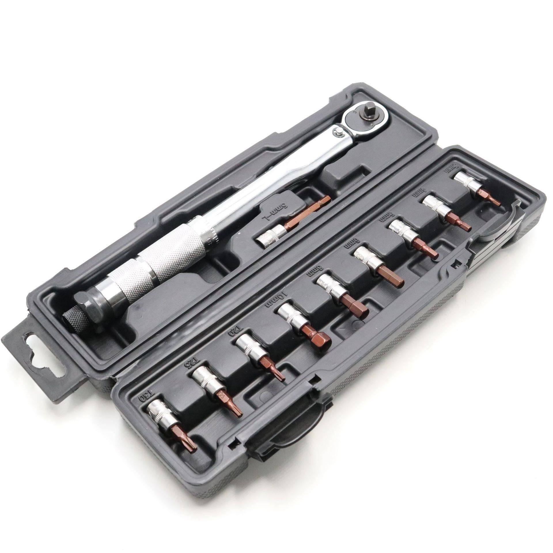 1/4预置式扭力扳手11件套快脱棘轮扳手维修可调式扭矩扳手